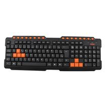 Teclado Gamer Action Tc200 - Abnt2 - Teclas Destacadas Preto/ Laranja Teclado Gamer Action Tc200 - Abnt2 - Teclas Destacadas Preto/Laranja