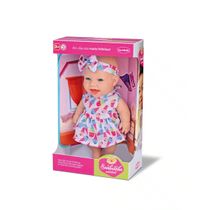 Boneca Bambolinha 23cm Com Roupinha Estampada - Bambola 741