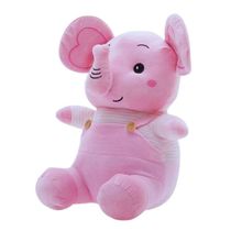 Elefante Pelúcia Fran Rosa Zip Toys 48cm