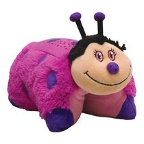 Brinquedo Pelúcia Pillow Pets Mini Com Luz Dtc Variação:hot Pink Lady Bug