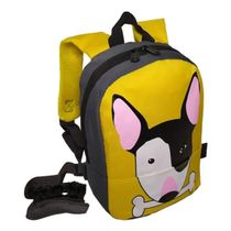 Mochila Pré Escolar Cachorrinho 26cm Com Alça Guia - Denlex