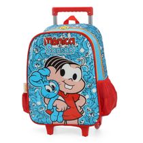 Kit Mochila Infantil Com Lancheira Turma Da Monica Azul - Luxcel