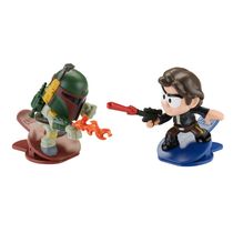 Mini Figuras Star Wars Battle Bobblers Boba Fett Vs. Han - Hasbro