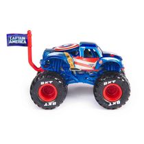 Carrinho - Marvel - 1:64 - Monster Jam - Capitão America - Sunny