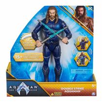 Boneco Aquaman de 30 cm com Luz e Som DC Sunny 3453