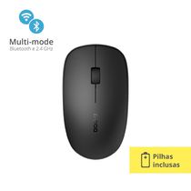 Mouse Rapoo Bluetooth + 2.4 ghz Black s/ Fio Pilha Inclusa M200 - RA011OUT [Reembalado] RA011OUT