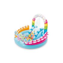 Piscina Playground Infantil Diversão Com Doces 165 Litros - Intex 57144