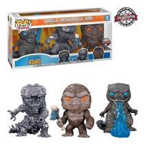 Funko Pop Godzilla, Mechagodzilla & Kong 3Pack