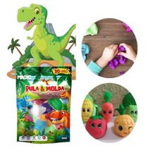 Massinha Modelar Dino Pula & Molda 300g 30 Cores Magic