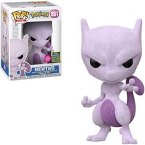 Funko Pop Pokemon 581 Mewtwo Flocked Sdcc 2020