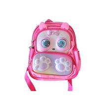 Mochila Escolar Infantil feminina gatinha rosa