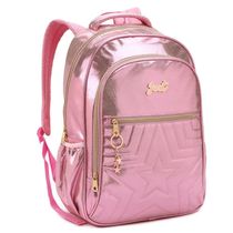 Mochila De Costas Just Estrelas Denlex Rosa