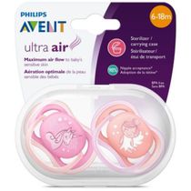 CHUPETA ULTRA AIR DUPLA UNICORNIO/ANJO 6-18M - PHILIPS AVENT