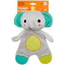 NANINHA COM MORDEDOR SNUGGLE & TEETHE ELEFANTE BRIGHT STARTS