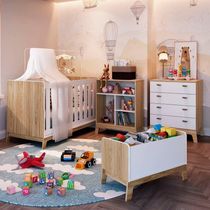 Quarto Infantil 4 Peças Com Berço 3 Em 1 037 Itapuã/branco