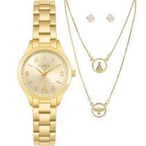 Relógio Condor Feminino Ref: Co2035nig/k4x Dourado Aparecida