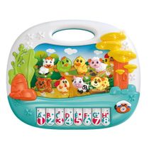 Teclado Infantil Musical Fazendinha Educativo Dm Toys DM6897