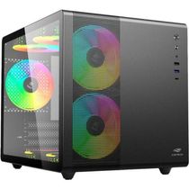 Gabinete Gamer C3tech Aquarius Mt-g710 Sem Fans Preto