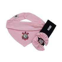 Kit Bandana Lacinho Rosa Corinthians - Oficial