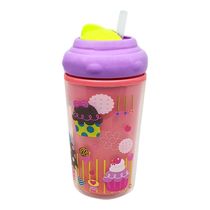 Copo Térmico Com Canudo De Silicone Cool Rosa 24m+ 210ml Multikids Baby - BB035OUT [Reembalado] BB035OUT