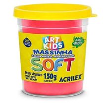 Massa de Modelar Soft Acrilex Vermelho 150g