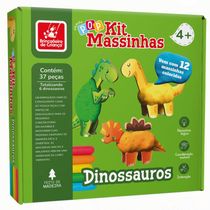 Kit de Massinha Dinossauros - Brincadeira de Criança