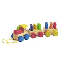 Trem com Pinos - Wood Toys