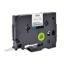 Fita para Rotulador Brother TZE-131 Preto sobre Transparente 12mm Multilaser - RF024 RF024