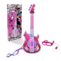 GUITARRA INFANTIL E MICROFONE CONECTA CELULAR MEGA COMPRAS