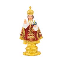 Menino Jesus De Praga 12.5cm - Enfeite Resina - Tudo em Caixa