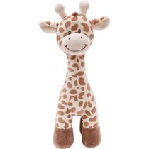 Girafa De Pelúcia Infantil Safari Animal Marrom - Buba 11976 Marrom 11976