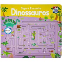 Livro Siga e Encontre: Dinossauros - Happy Books