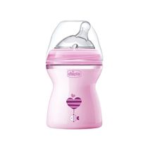 MAMADEIRA STEP UP 250ML FLUXO MEDIO (0M+) ROSA - CHICCO