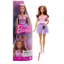 Boneca Barbie Fashionista com Deficiência  Visual C/ Acessórios 30Cm 3+ Mattel