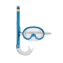 Máscara de Mergulho e Snorkel Infantil Azul 3+ 1884 Mor