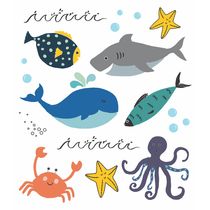 Tatuagem Temporária Infantil - Fundo do Mar - Tatufun