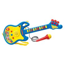 Guitarra com Microfone  Azul DMT5379 DM Toys