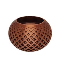 Vaso Bola 3D Plantas Decorativo 14 cm Bronze