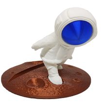 Suporte Porta Celular Luxo 3d Astronauta Lua Planeta Decoração Sala