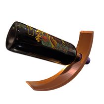 Suporte para Garrafa de Vinho Expositor Mesa Luxo Cor Cobre 3D