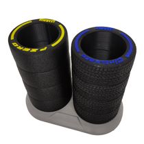 Porta Caneta Pneu de Corrida Objetos Tire Pneus Fórmula 12 cm Preto