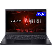 Notebook ACER Gamer I5-13420H 8GB4GBVID512GBSSDW11 - ANV15-51-58QL  Preto  Bivolt