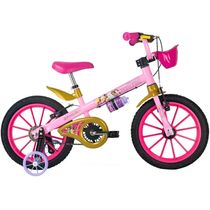 Bicicleta ARO 16 Princesas Nathor - 101250160000 Rosa