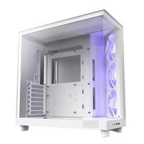 Gabinete Gamer NZXT H6 FLOW Lateral Vidro TEMP. ATX/MICRO-ATX/MINI-ITX Branco com 3 FANS 120M