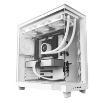 Gabinete Gamer NZXT H6 FLOW Lateral Vidro Temperado ATX/MICRO-ATX/MINI-ITX Branco com 3 FANS 120M