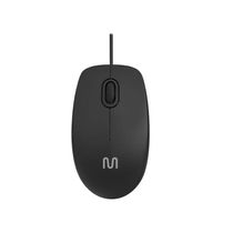 Mouse com Fio MF400 Clique Silencioso Conexao USB 1200DPI Cabo de 180CM 3 Bot??es - Preto - MO386