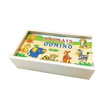 BRINQUEDO DOMINÓ DE MADEIRA 28PCS ANIMAIS 336.22.292