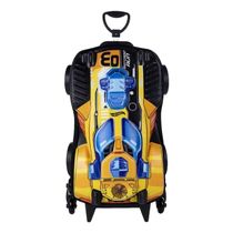 Mochila 3D Rodas Masculina Infantil Hot Wheels Impermeável