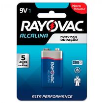 Bateria Rayovac 6LR61 Alcalina 9V Blister com 01 Unidade