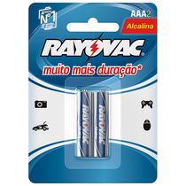 Pilha Rayovac Alcalina 20912 AAA Palito 1,5V com 02 UNID.